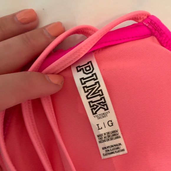Victoria’s Secret PINK pink strapless bathing suit - Picture 3 of 3
